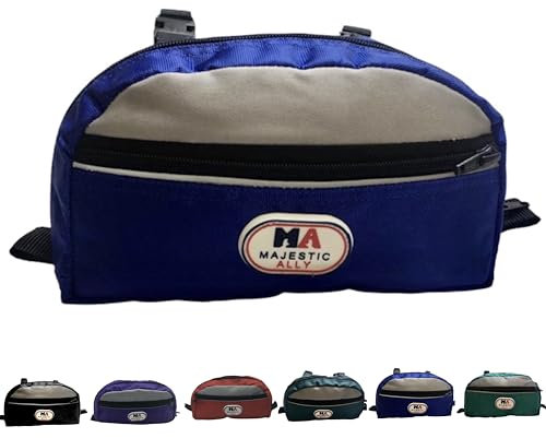 Majestic Ally Satteltasche für Westernsattel, reflektierend, aus Nylon, Königsblau