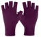Sunfairy 1 Pair of Skin Tone UV Protective Gloves 7 Colours Gel Nail Professional Anti-Ultraviolet Fingerless Gloves To Protect Hands From UV Lamp Nail Dryer (Purple)