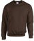 Gildan Herren Sweatshirt aus Fleece mit Rundhalsausschnitt, Stil G18000/1x Dark Chocolate & 1x HL Kauf Notizblock, XXL