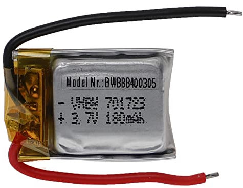 vhbw Akku für Modellbau z.B. Racing Car, Helikopter, Flugzeug (180mAh, 3,7V, Li-Polymer, 25 x 18 x 8 mm)