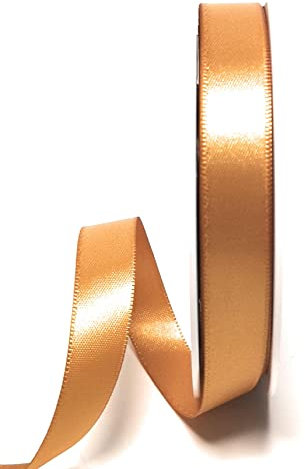 s.dekoda Satinband 25m x 15mm Gold Schleifenband Dekoband Satin