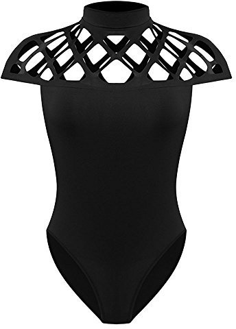 ADMAY 2023 Monopezzi e Tutine Jumpsuit da Donna Casual Tuta Girocollo Body con Gabbia Tuta da Donna Maniche Collo Tuta da Donna Tute Accademiche Danza