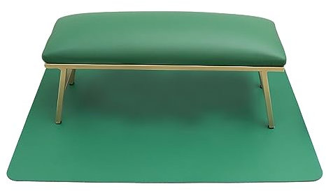 MagiDeal Nail Pillow and Mat, Nail Art Cushion Mat Set Metal Accessory Desk,Nail Arm Rest Cushion Wrist Arm Pad for Manicurist Home, Nail Nail Art, Green
