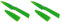 KUHN RIKON, Cuchillo de cocina antiadherente con funda de seguridad Colori +, 19 cm, Verde (Paquete de 2)