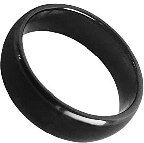 hecere wasserdichter keramischer NFC-Ring, NFC Forum Typ 2 215 496 Bytes Chip Universal für Mobiltelefon, Allround-Sensing-Technologie tragbarer Smart Ring, Fasion Ring (NFC Ring 215-21mm)