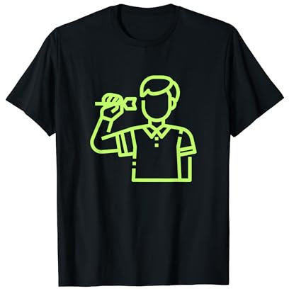 Lustiges Dart 180 Für Dart Spieler Pally 20 Pfeile T-Shirt