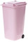 NYCEMAKEUP Mini Wheelie Trash Can Pen Holder Storage Bin Desktop Organizer Garbage Bucket Trash Can Kitchen White