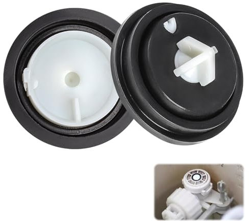LANAFAY 2 Pièces Rondelles de Diaphragme de Soupape, Joint Chasse d'Eau WC, WC Flotteur Joint, Membrane Chasse d'Eau pour Robinet Flotteur, Réparation Facile de la Chasse d'Eau, Caoutchouc de Qualité