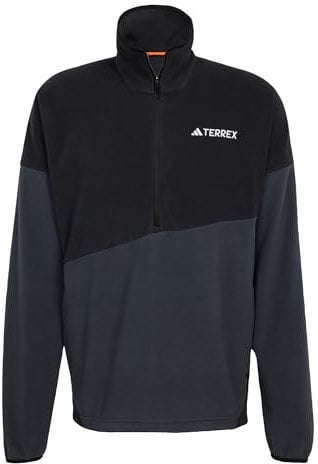 adidas Men's Terrex Multi Climawarm Fleece Anorak, Black/Carbon, S