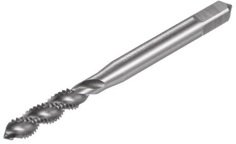 sourcing map Spiral Flute Taps, 10-32 UNF 2B High Speed Steel (HSS) Uncoated Machine Thread Milling Threading Screw Tap 3 Flutes Tapping Tool