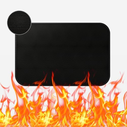 1 Stück Hitzebeständige Unterlage, Hitzeschutzmatte 60x 40cm Feuerfeste Unterlage, Hitzebeständige Matte für Luftfritteuse, Silikonmatten für Küchentheke, Arbeitsplattenschutz (150, Gramm)
