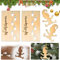 4 Stück Wichtelschablone Fußabdrücke, Wichtel Schablone, Wichtel Zubehör Weihnachten, Wichtel Schablone Fenster, Wichtel FußAbdrücke, Weihnachten Deko Für Böden Fenster