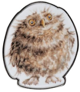 Wrendale Designs - Round Owl' Owl Pin Badge