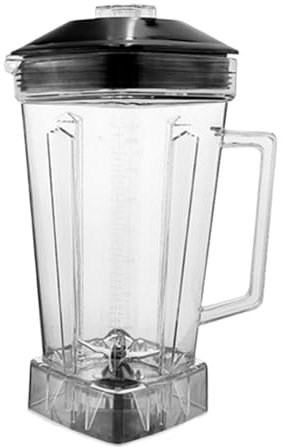 Mixer Parts 2L Square Container Jar Jug Pitcher Cup Bottom with Serrated Smoothies Blades Lid Commercial Blender Spare Parts