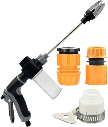 Ugello per la pulizia della pressione – Ugello per tubo da giardino | Spruzzatore per irrigazione auto | Tubi da giardino multiuso | Spruzzatore regolabile preciso strumento per prati all'aperto