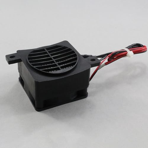 URPIZY Riscaldatore elettrico compatto in ceramica PTC, 12 V, 100 W, con temperatura costante, termoventilatore a risparmio energetico con alloggiamento in nylon rinforzato, per piccoli spazi e uffici