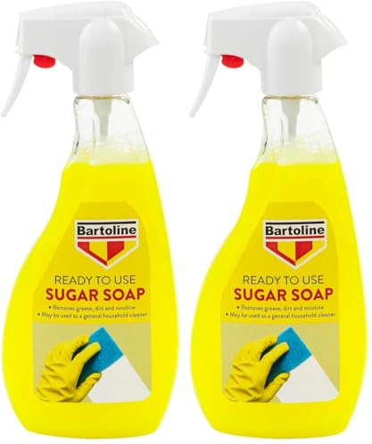 Bartoline Ready to Use Sugar Soap Spray 500ml – Multi-Surface Cleaner & Pre-Paint Cleaner (Pack of 2)