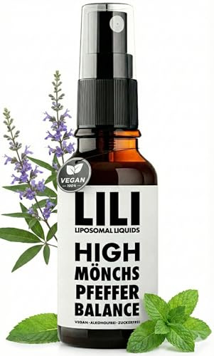 High Mönchspfeffer Balance Spray: optimale Aufnahme | hochdosiertes Extrakt aus Original Vitex Agnus Castus & Borretschsamenöl I für 1 Monat I vegan, alkoholfrei & zuckerfrei