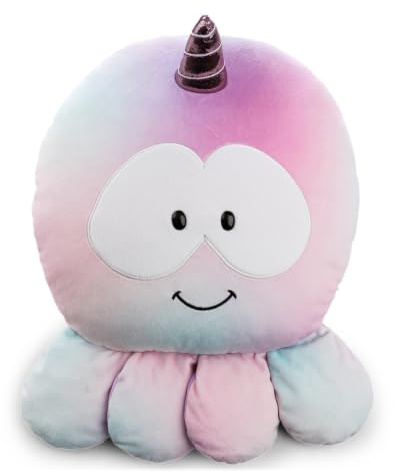NICI Kuscheltier Oktopus Maris 40x30cm - 63108 | Plüschkissen zum Kuscheln, liebevolles Wohnaccessoire für Kinderzimmer, Sofa und Bett, Geschenk für Kinder und Erwachsene