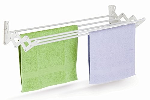 Casabriko Scherenwäschetrockner aus Harz, Weiß 120 cm Bianco