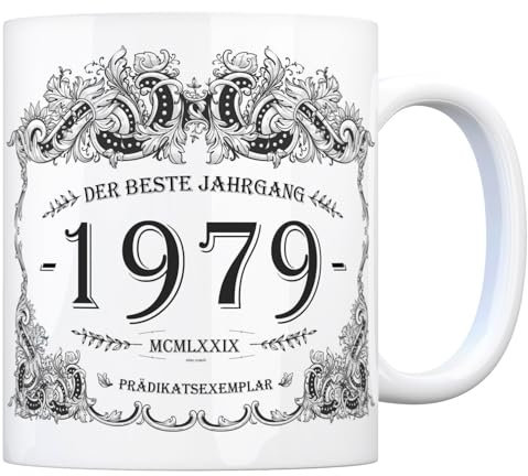 trendaffe 1979 der beste Jahrgang Kaffeebecher - ein tolles Geschenk zum Geburtstag für Wein Liebhaber und alle die im Jahr 1979 geboren sind.