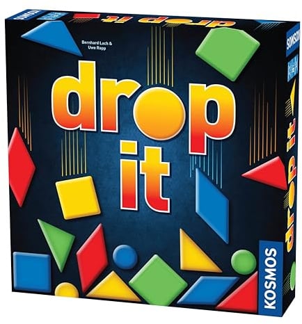 Thames & Kosmos Drop It, Competitive Game, Family Games for Game Night, Strategy Board Games for Adults and Kids, For 2 to 4 Players, Age 8+