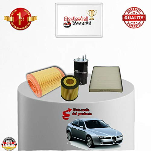 KIT TAGLIANDO 4 FILTRI 159 SW 1.9 JTDM 16V 110KW 150CV DAL 2006 ->08