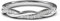 LANDA JEWEL Damen Unisex Kinder - 0,925 Sterling-Silber 925 Runder Brilliantschliff Hochfeines Weiß +/River (D) Diamant de synthèse