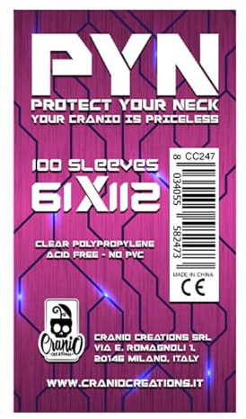 Cranio Creations - PYN 61x112-100 Schutzhüllen für Brettspiele und TCG - CC247 - Ausgabe in Italienischer Sprache