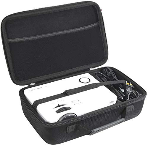 Hermitshell Hard Travel Case for QKK AK-81 Mini Projector 5000 Lumen(Case for Projector+Power Cable) (S)