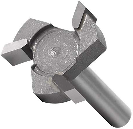 Lueao Cqinju-Bit Router 6mm Shank 1/4 □ Shank 3 Denti T-Slot Router Bit, taglierina di fresatura a Fessura per Legno per Legno, Kit di Strumenti per la Lavorazione del Legno