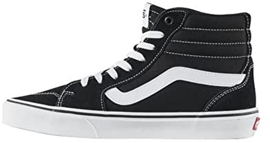 Vans Herren Filmore Hi Sneaker, Suede Canvas Black White, 49 EU