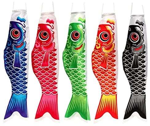 55cm Japanese Windsock Carp Flag Sailfish Fish Wind Streamer Red Red Superior Quality and Creative