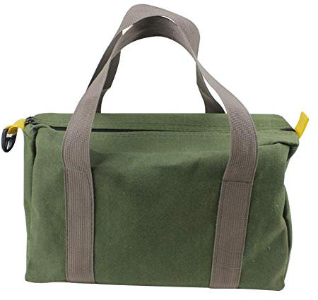 Multi-Function Canvas Tote Bag, Portable Zipper Tool Bag Pouch Canvas Organizer Storage Small Parts Hand Tool, Waterproof Heavy Duty Tool Bag, Portable Toolkit for Men and Women (size:S)