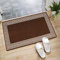OZMIC Door Mats Outdoor Rug Heavy Utility Kitchen Mats Non slip Washable Rug Dirt Trapper Floor Covering Bedroom Decor Soft Gym Yoga Large Floor Mat | 50 x 80 cm - Greekey Brown & Cream