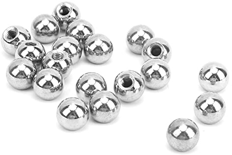 BORDSTRACT 20 Stück Edelstahl Hohl Kugel M4x10mm für 3D-Drucker | Magnetisches Kugelgelenksystem, Edelstahl, Hohlkugel mit M4x10mm Gewinde. 20 Stück. Perfekt für 3D-Drucker und DIY-Projekte.