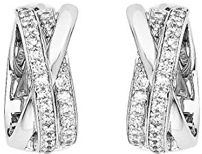 FAVS FAVS Damen-Creolen 925er Silber 50 Zirkonia