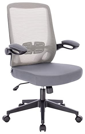 SVITA Tom Bürostuhl Schreibtischstuhl ergonomisch verstellbar mit Rollen Grau