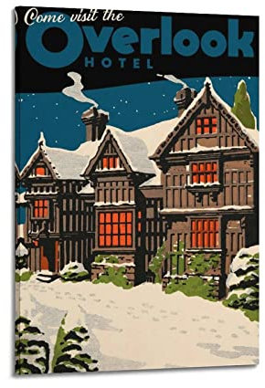 LIOONS Shining Overlook Hotel-Poster, dekoratives Gemälde, Leinwand, Wandposter und Kunstbild, modernes Familien-Schlafzimmer, Dekoration, Poster, 20 x 30 cm