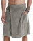 Jamron Uomo Kilt Sauna Regolabile - Asciugamano da Bagno Indossabile con Tasca per Doccia Sauna Spa & Coperture da Spiaggia Grigio M