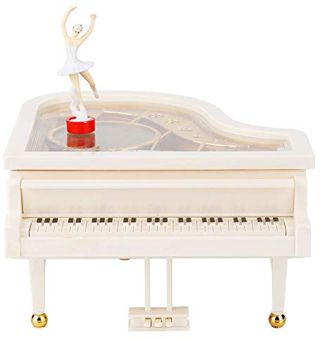 Dekaim Dancer Piano Music Box,Ballet Dancing Girl Music Box Home Ornament Jewelry Box,Lovely Decoration Gift Collectors Gift