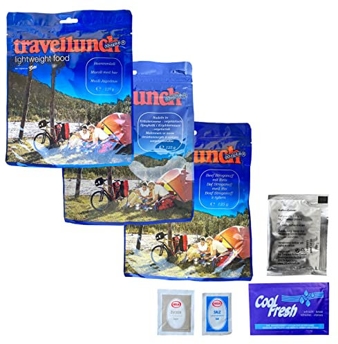 Travellunch EPa MRE Trekking Nahrung Tagespaket Standard Typ 3 - Leichte Mahlzeit für Camping, Wanderungen & Notfälle - Notvorrat für Prepper, Bundeswehr, Survival, SHTF, Bug Out Bag