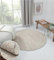 MY-RUG Teppich rund Beige, 120 x 120 cm - Behaglichkeit und Stil im Kinderzimmer, Flur oder der Küche - Kleiner runder flach gewebter Sisal Teppich Divya