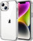 tigratigro Coque pour iPhone 14 6,1 pouces, anti-jaunissement, coque avec absorption des chocs et anti-rayures, structure de protection antidérapante, style classique transparent