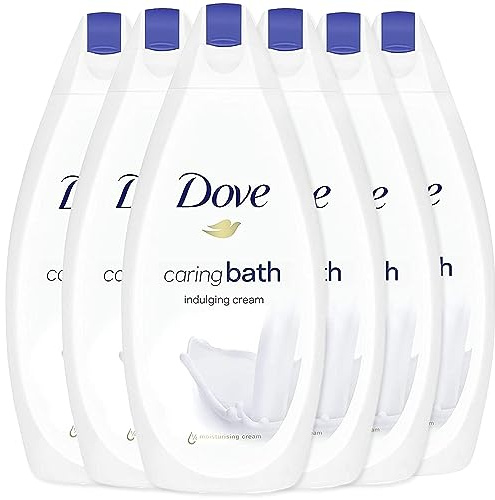 Dove Caring Bath Body Wash, Indulging Cream, 1/4 Moisturizing Cream, 6 oz (6 Stück)