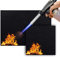 BouGPeng Feuerfeste Unterlage 50x40cm ud 30x30cm Hitzebeständigkeit Brandschutzmatte 5mm Carbonfilz Feuerfeste Matte Hitzeschutzmatte Hitzebeständig Brandschutzmatte für Gasgrill Bodenschutz(Schwarz)
