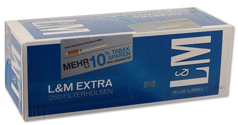 1.000 Stück L&M Blue Label Extra Zigarettenhülsen