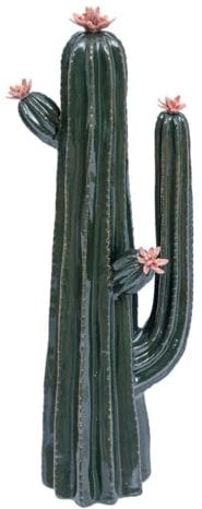 ATMOSPHERA CREATEUR D'INTERIEUR - Cactus Decorativo in Ceramica h40cm Verde