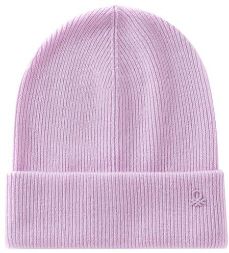 United Colors of Benetton Jungen Strickmütze 1244ca00x Beanie-Mütze, violett, XXXL