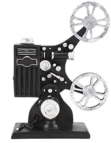 lyrlody Proiettore cinematografico vintage modello in resina decorazione fatta a mano modello proiettore cinematografico vintage design retrò proiettore cinematografico vintage modello per amici